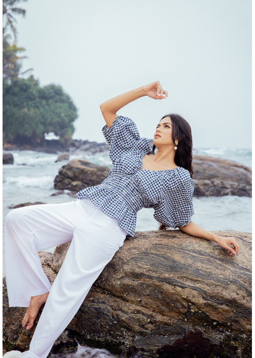 MIRA WHITE WIDE LEG PANT